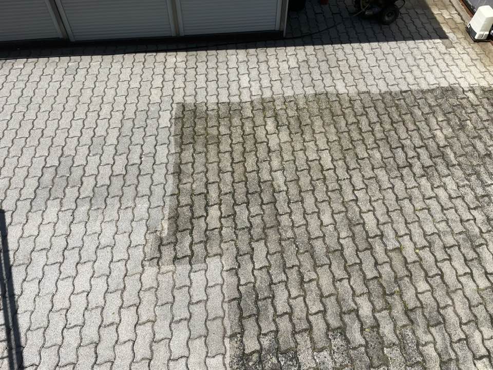 Balatonföldvári nyaraló járdája a mosás után